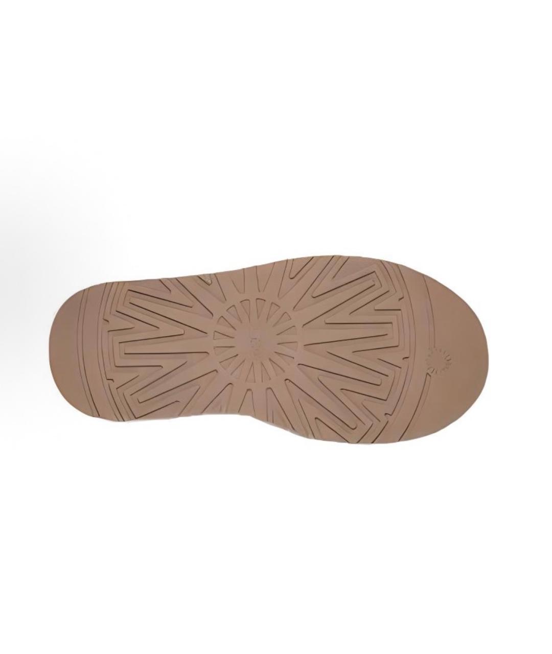 UGG AUSTRALIA Бежевые замшевые ботинки, фото 4