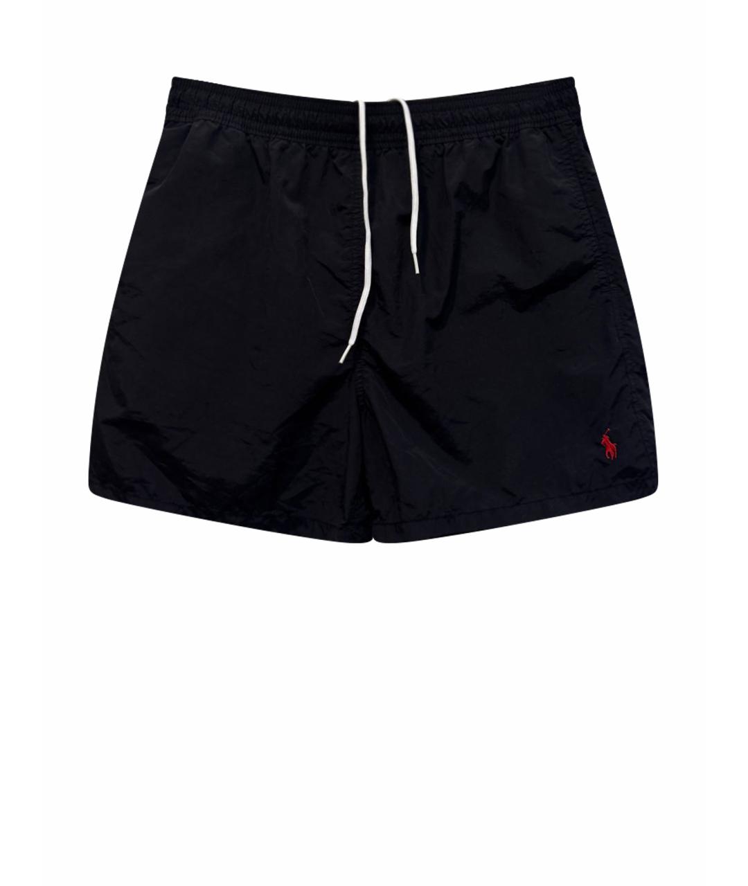 POLO RALPH LAUREN Черные полиэстеровые шорты, фото 1