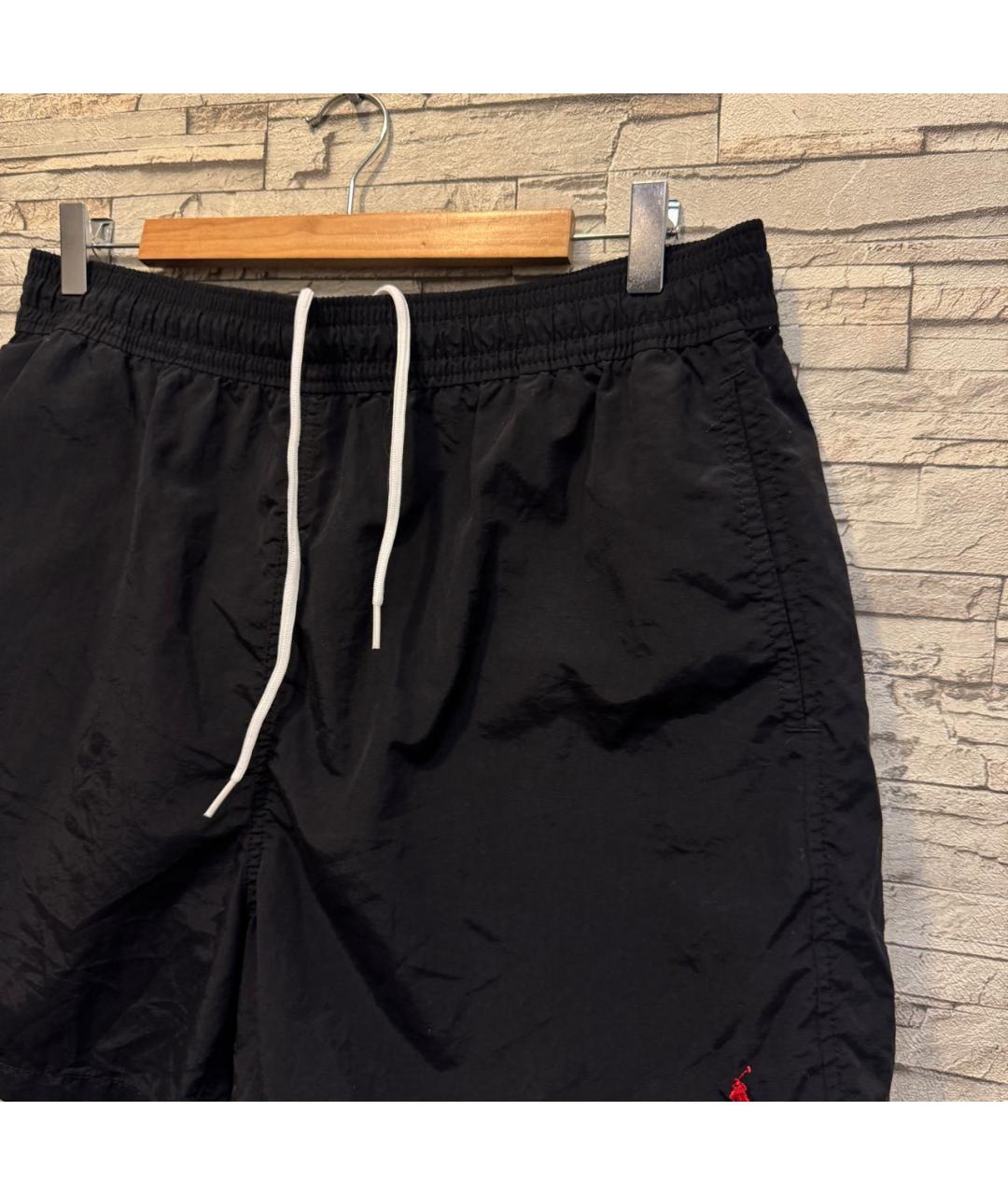 POLO RALPH LAUREN Черные полиэстеровые шорты, фото 6