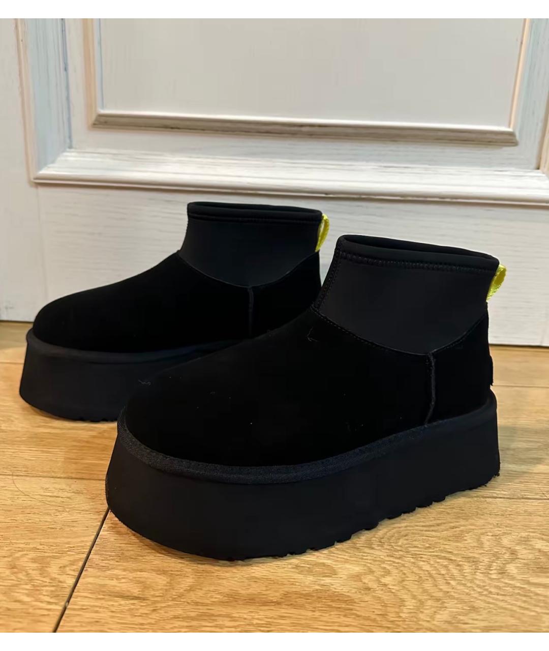 UGG AUSTRALIA Черные замшевые ботинки, фото 4