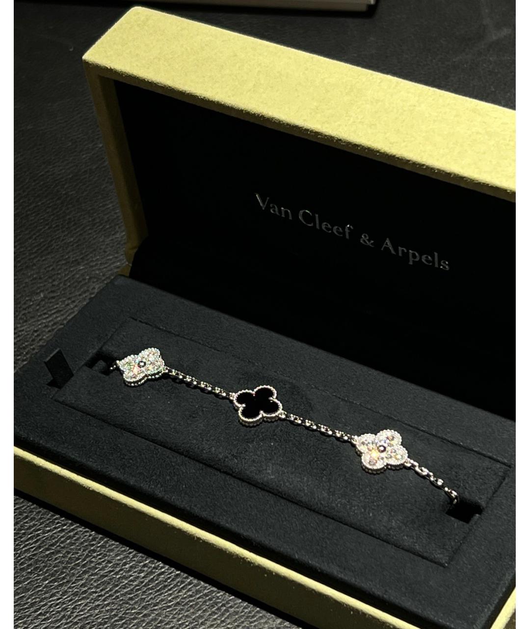 VAN CLEEF & ARPELS Серебрянный браслет из белого золота, фото 4