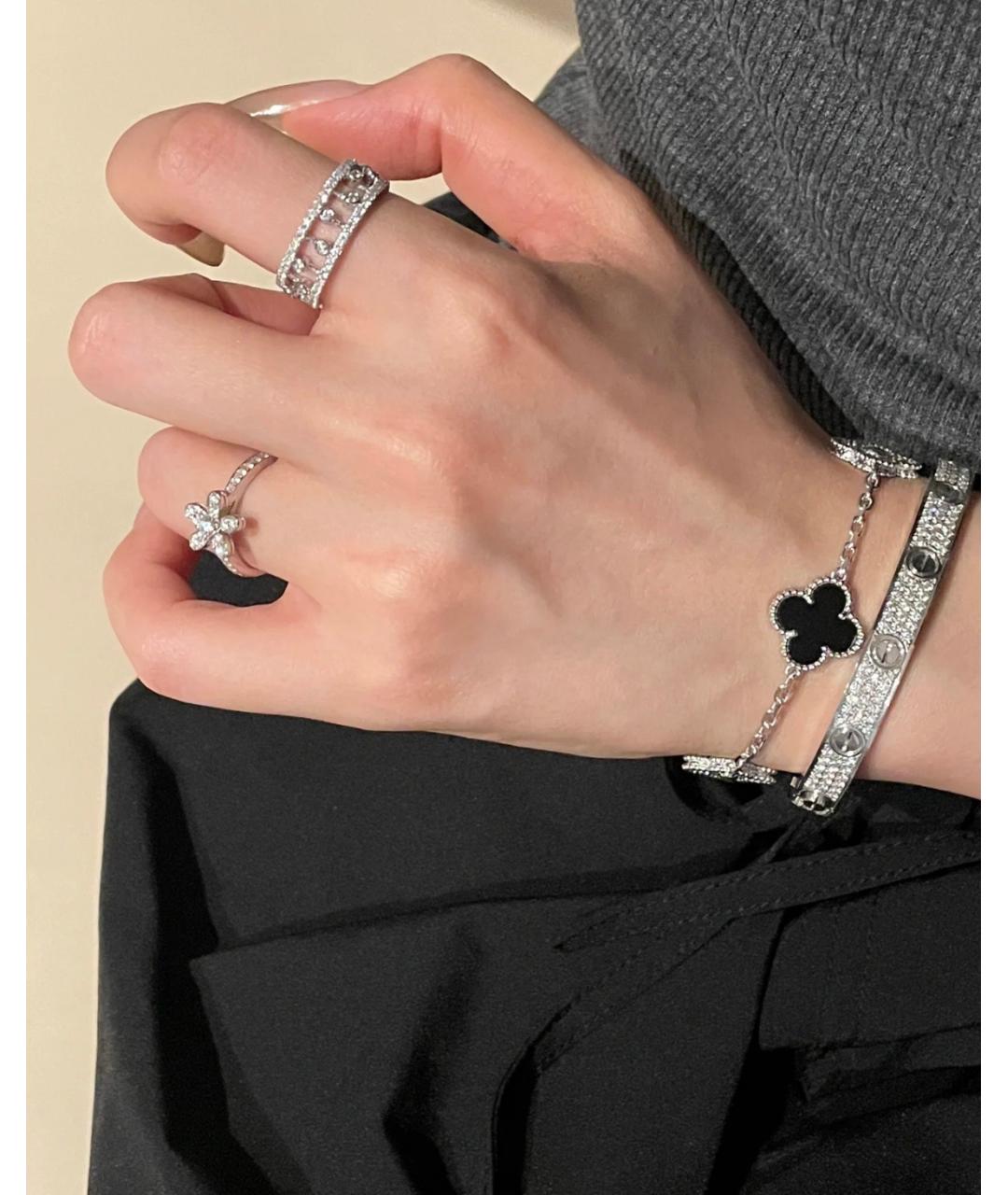 VAN CLEEF & ARPELS Серебрянный браслет из белого золота, фото 7