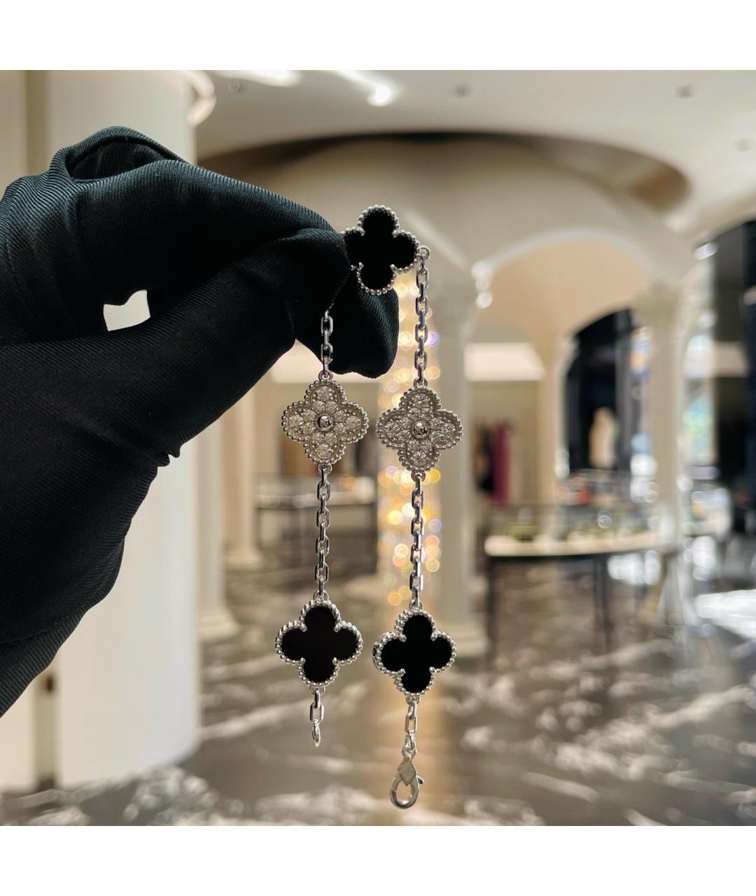 VAN CLEEF & ARPELS Серебрянный браслет из белого золота, фото 2