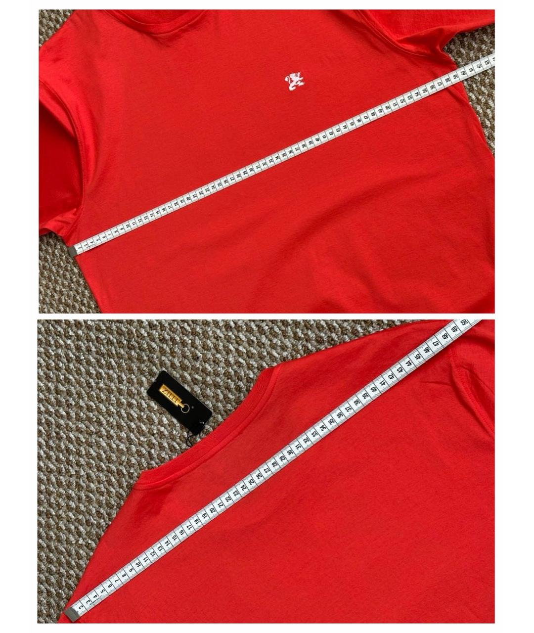 ZILLI Красная хлопковая футболка, фото 6