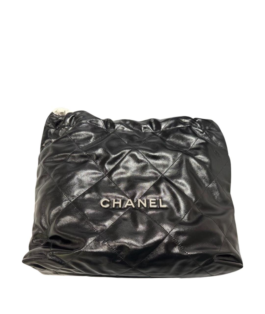 CHANEL Черная кожаная сумка через плечо, фото 1