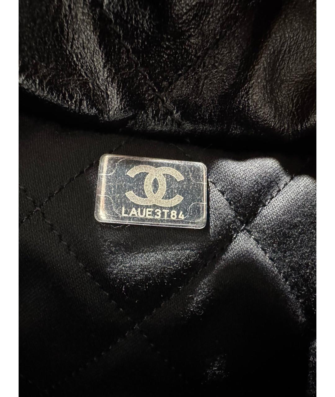 CHANEL Черная кожаная сумка через плечо, фото 6