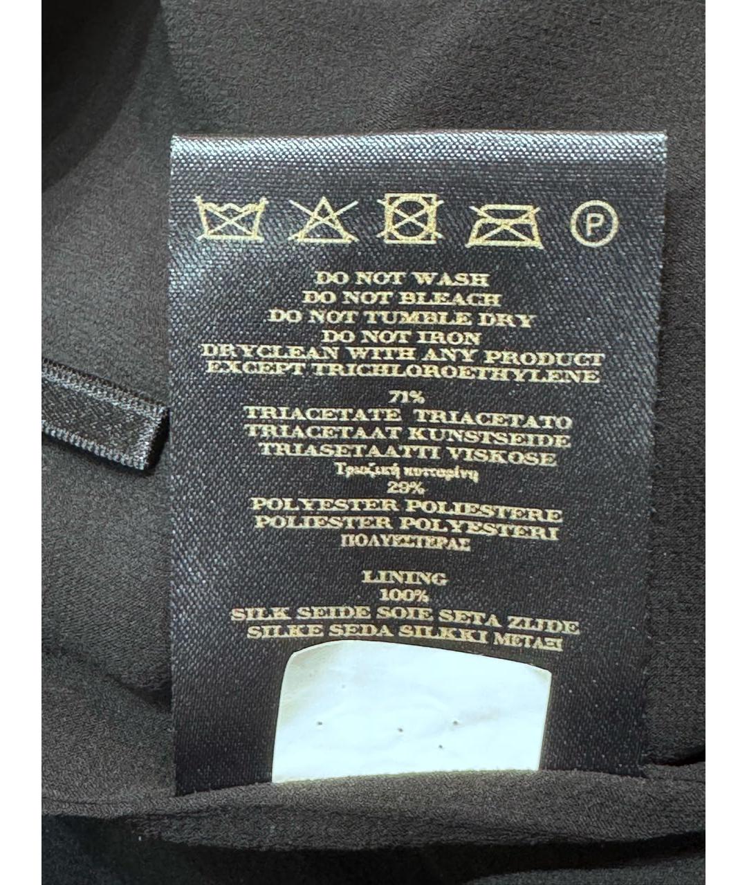 BURBERRY Черная ацетатная юбка миди, фото 7