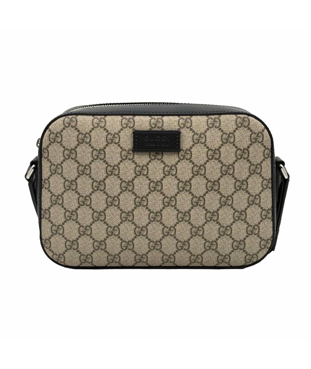 GUCCI Бежевая тканевая сумка на плечо, фото 1