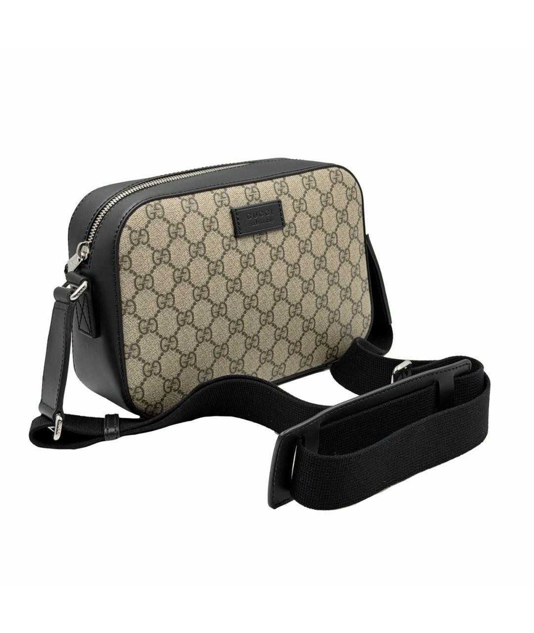 GUCCI Бежевая тканевая сумка на плечо, фото 2