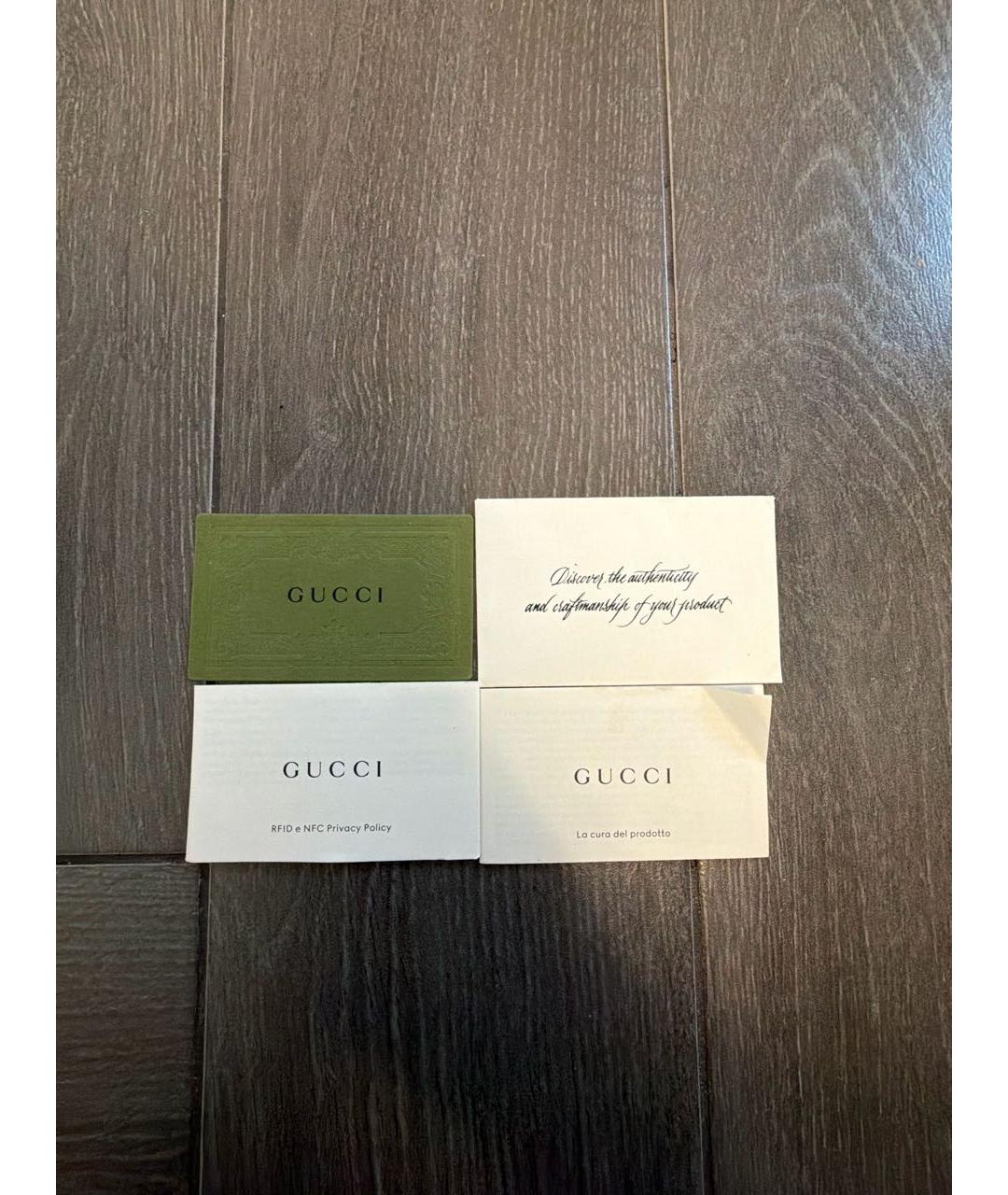 GUCCI Черная кожаная сумка через плечо, фото 5