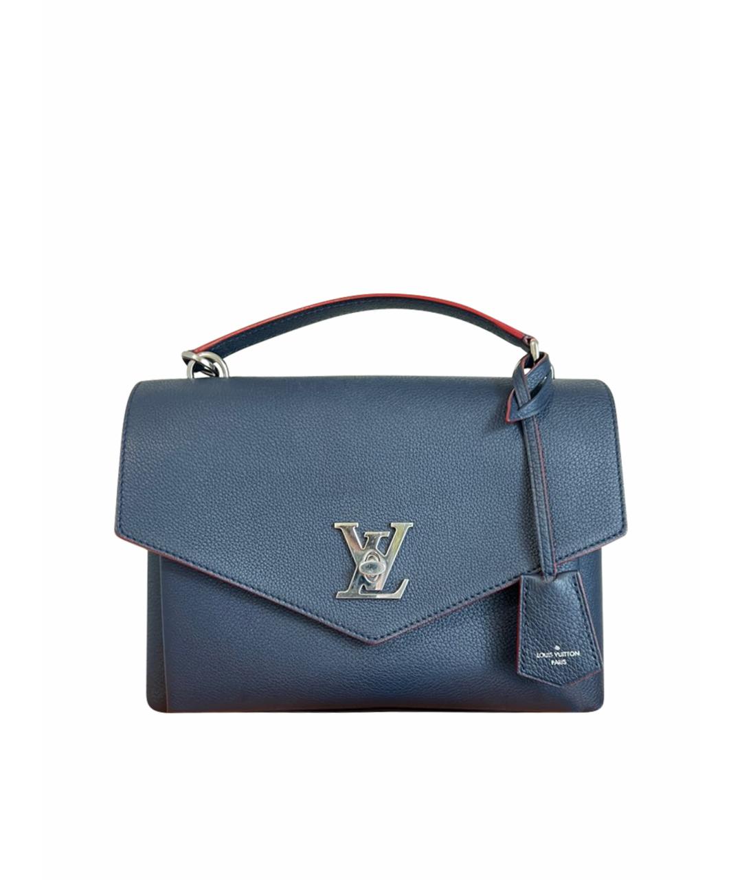 LOUIS VUITTON Темно-синяя кожаная сумка через плечо, фото 1