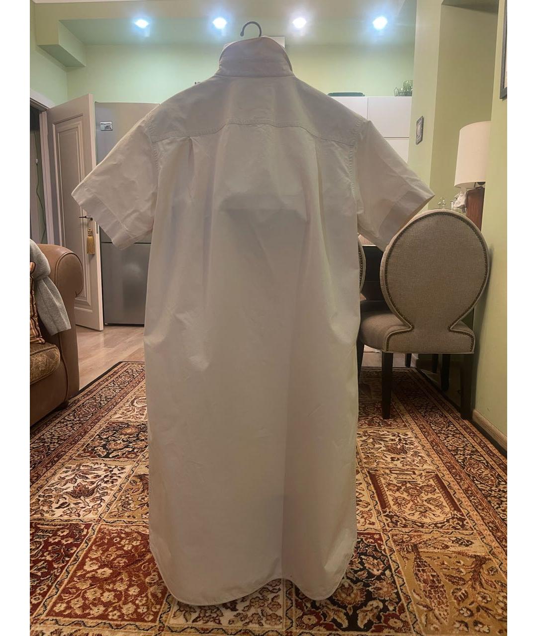 JIL SANDER Желтое хлопковое повседневное платье, фото 2