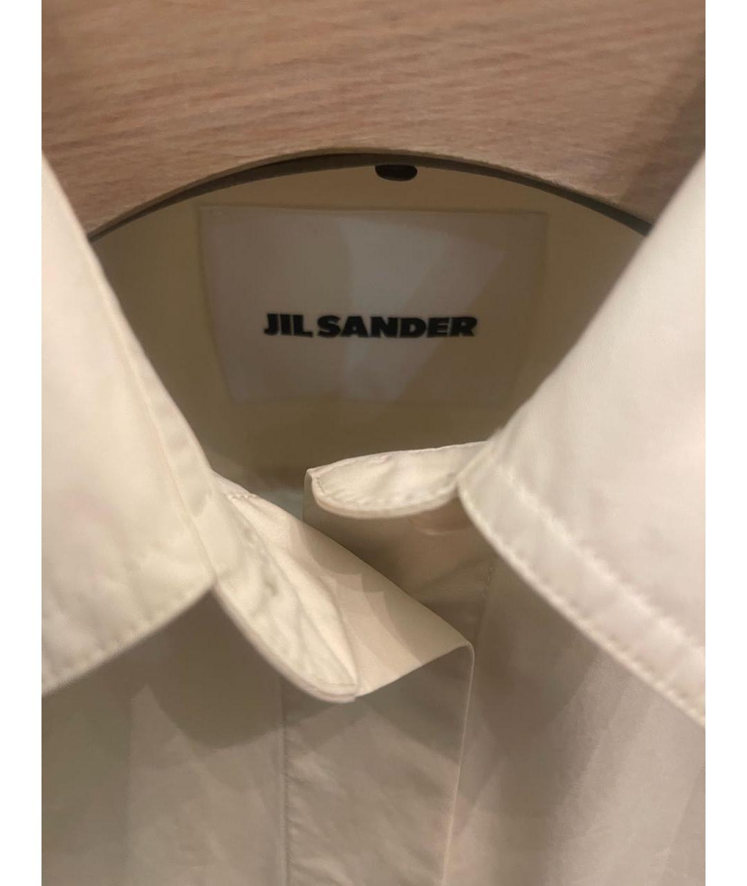 JIL SANDER Желтое хлопковое повседневное платье, фото 3
