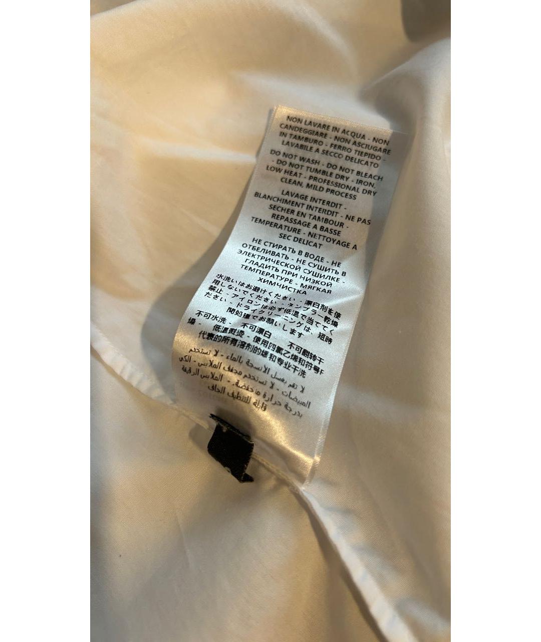 ALEXANDER MCQUEEN Белая хлопковая блузы, фото 6