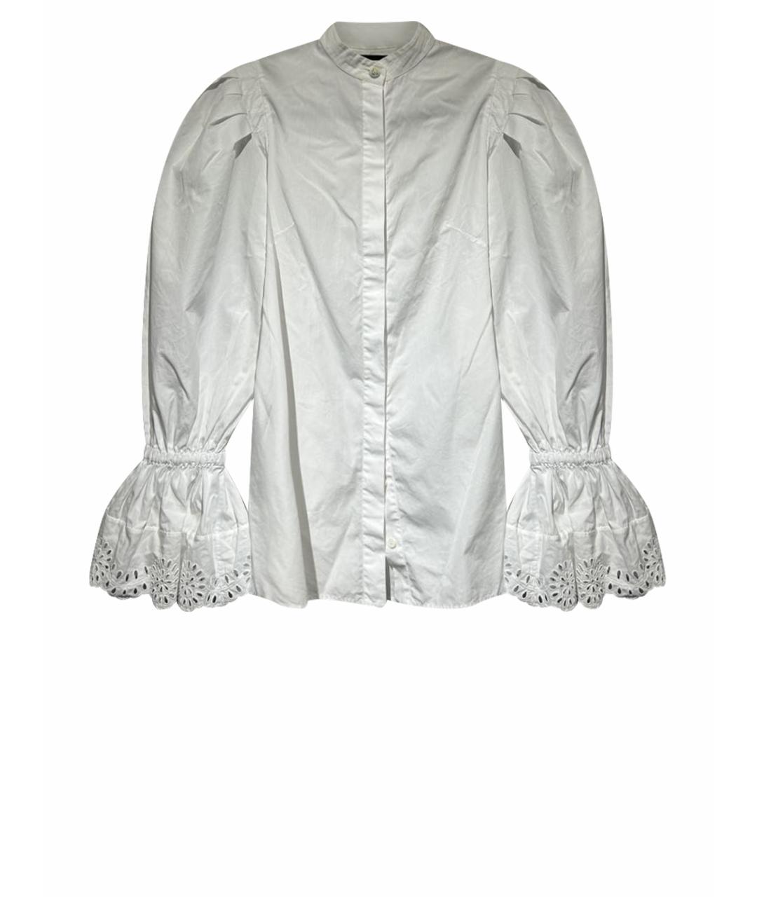 ALEXANDER MCQUEEN Белая хлопковая блузы, фото 1