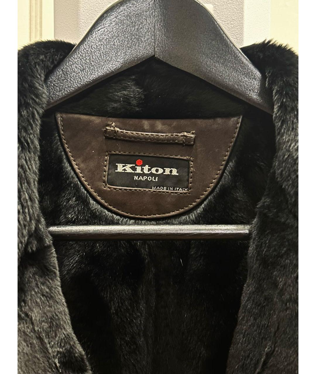 KITON Черная куртка, фото 4