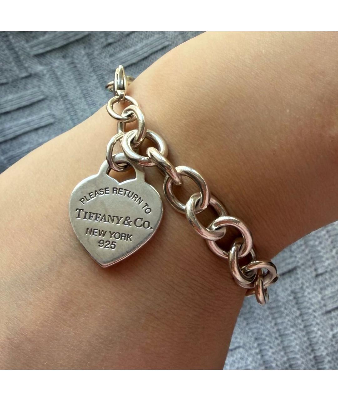 TIFFANY&CO Серебрянный серебряный браслет, фото 6