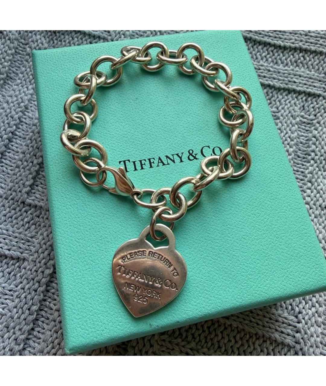 TIFFANY&CO Серебрянный серебряный браслет, фото 3