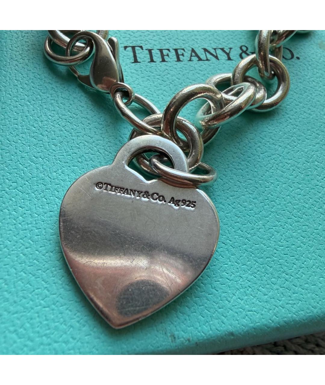 TIFFANY&CO Серебрянный серебряный браслет, фото 5