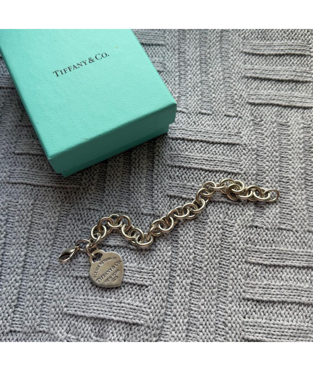 TIFFANY&CO Серебрянный серебряный браслет, фото 7