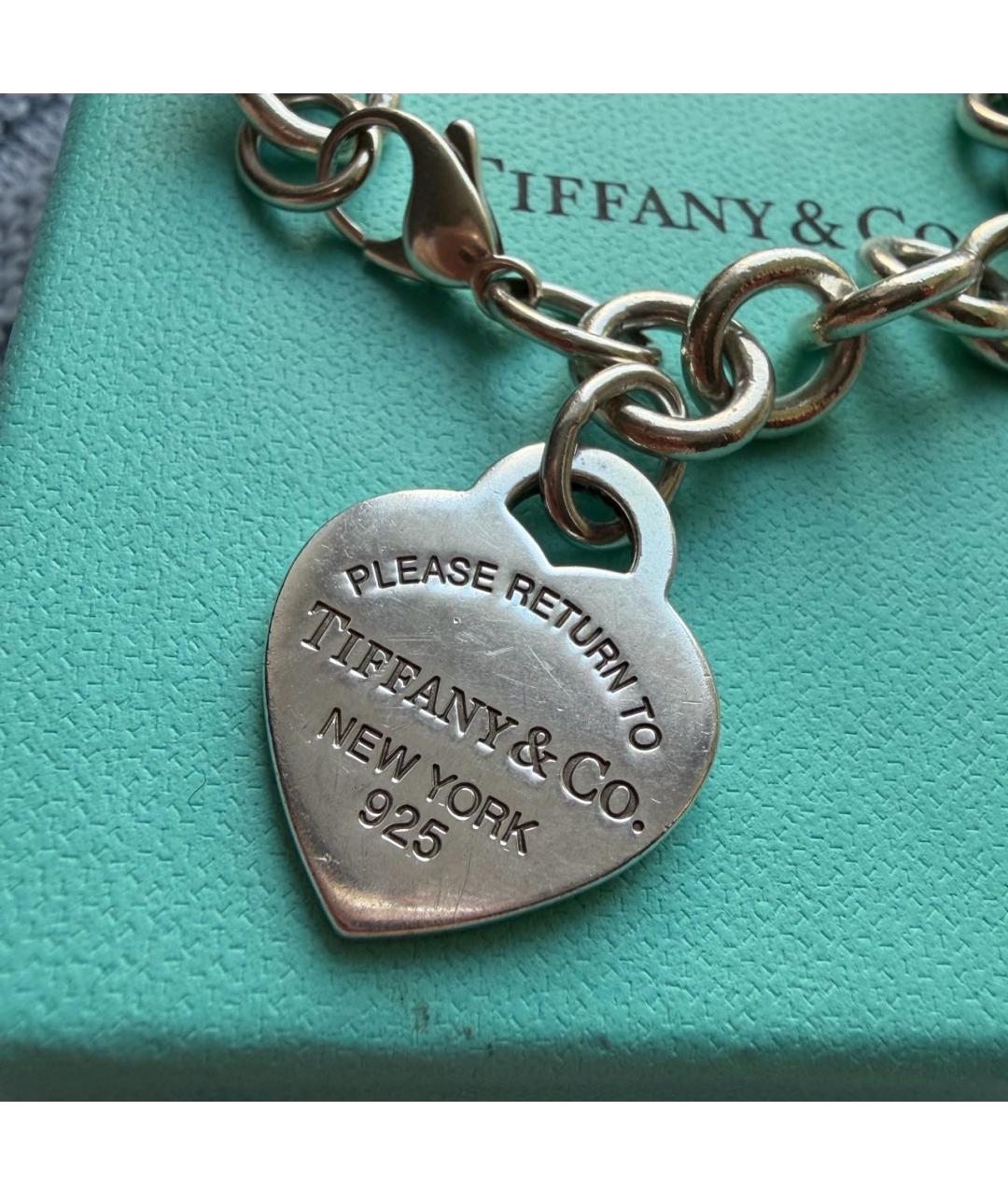 TIFFANY&CO Серебрянный серебряный браслет, фото 4