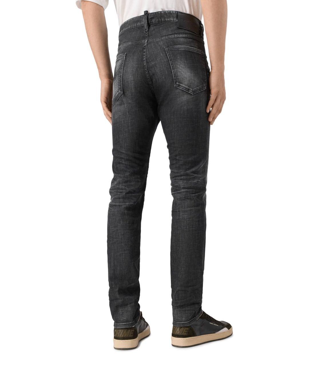 DSQUARED2 Серые хлопко-эластановые джинсы скинни, фото 4