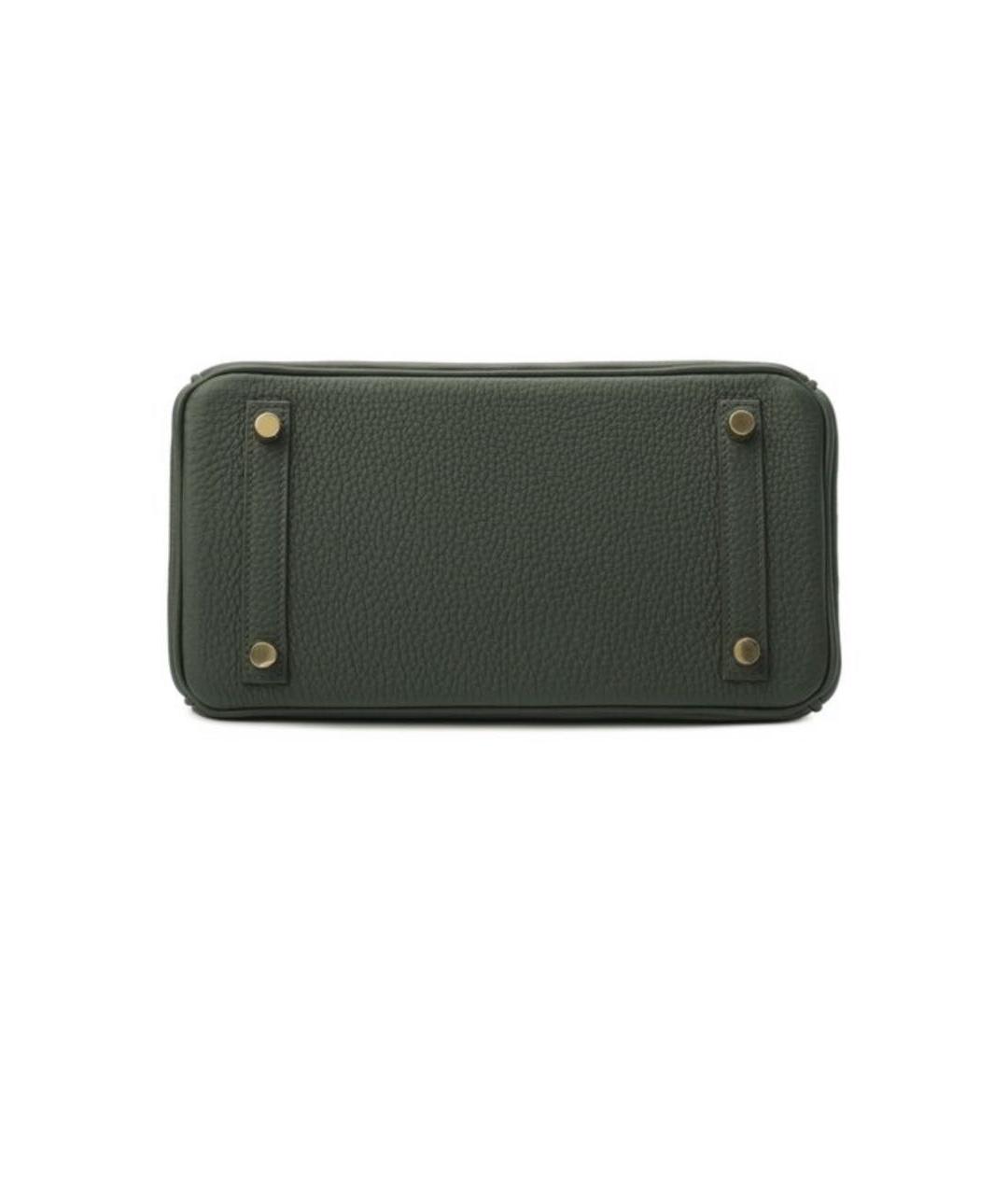 HERMES Антрацитовая кожаная сумка с короткими ручками, фото 7