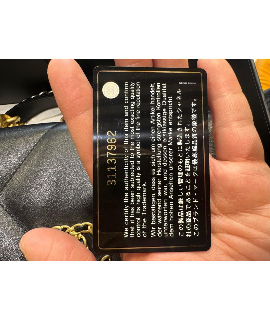 CHANEL Черная кожаная сумка через плечо, фото 7