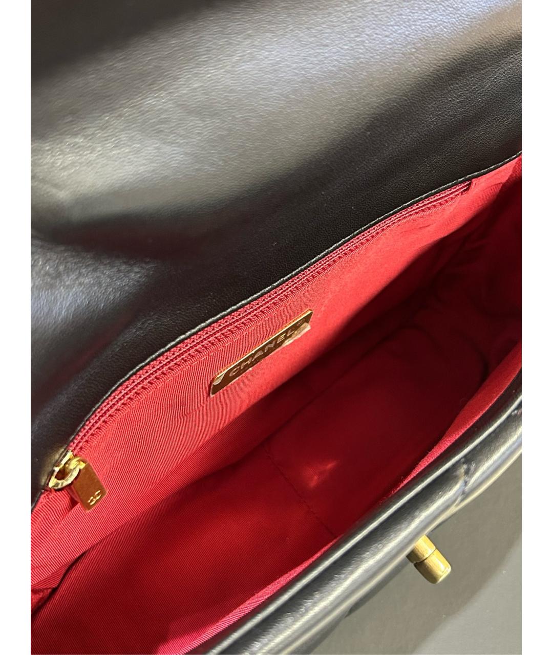 CHANEL Черная кожаная сумка через плечо, фото 5