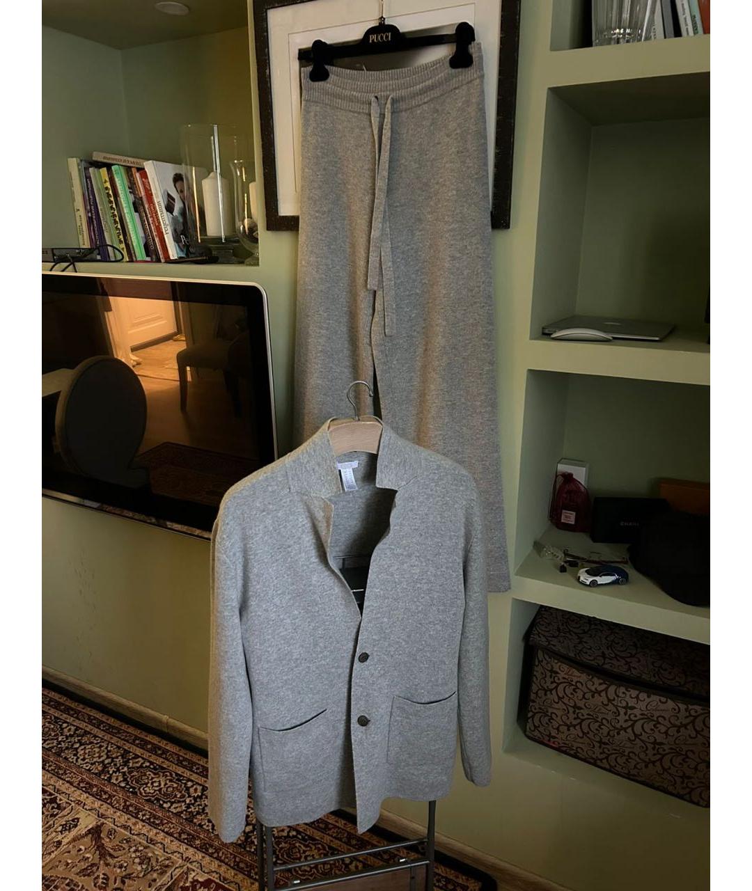 Eres Серый шерстяной костюм с брюками, фото 9