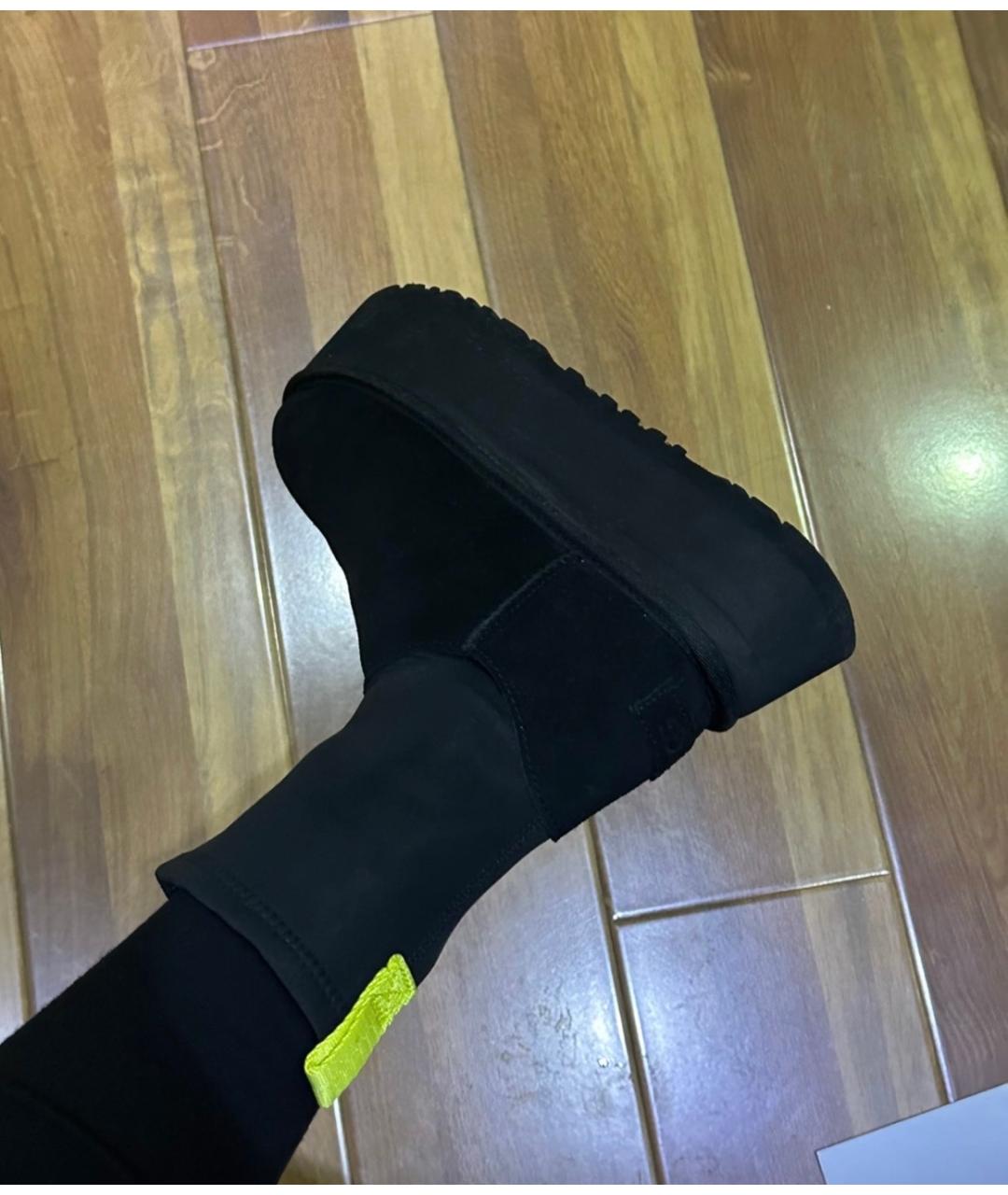 UGG AUSTRALIA Черные замшевые ботинки, фото 5