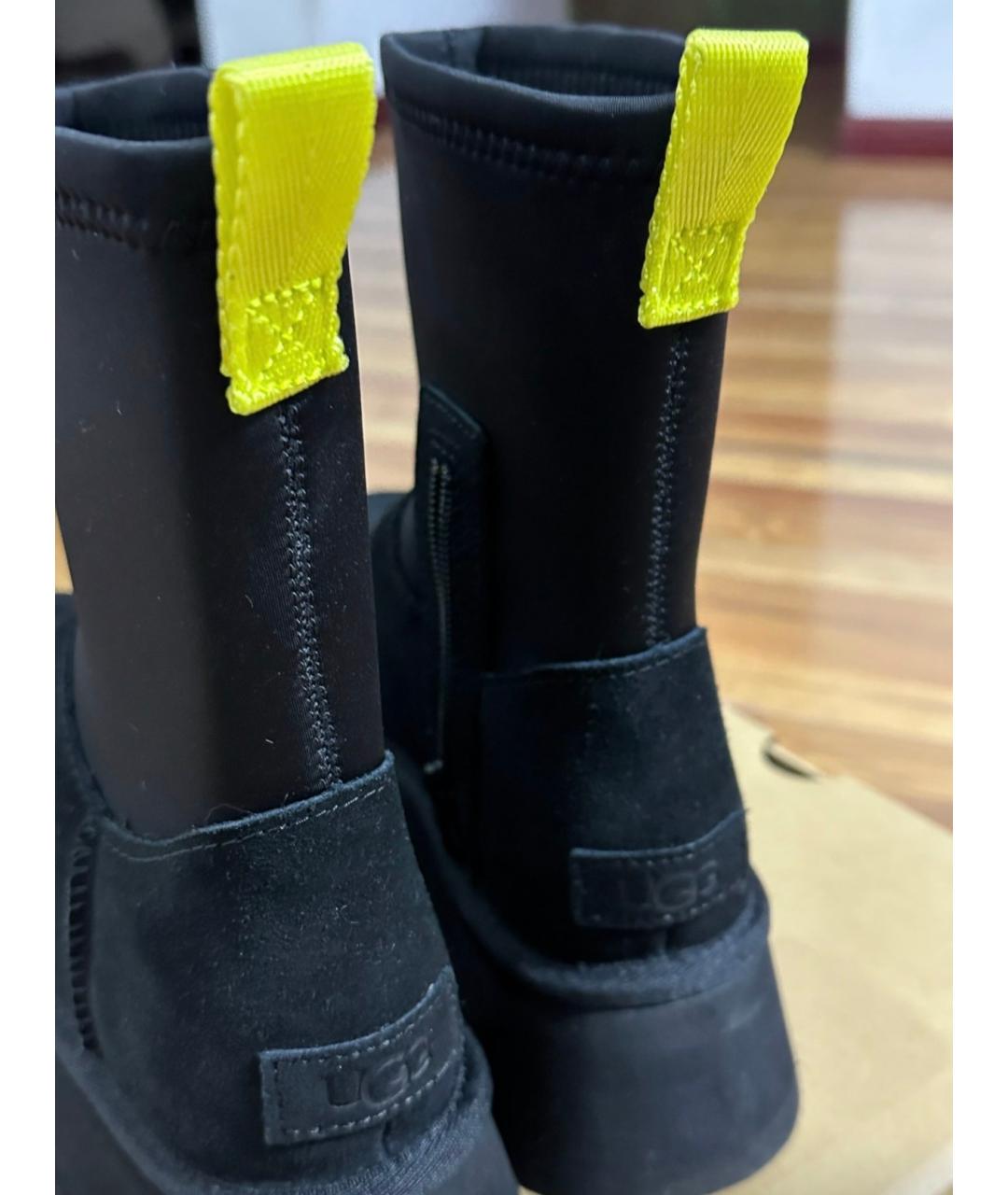 UGG AUSTRALIA Черные замшевые ботинки, фото 6