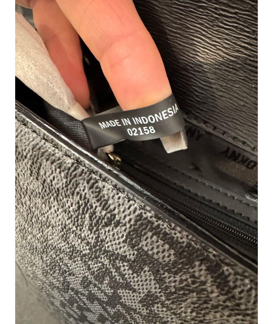 DKNY Черный рюкзак из искусственной кожи, фото 6