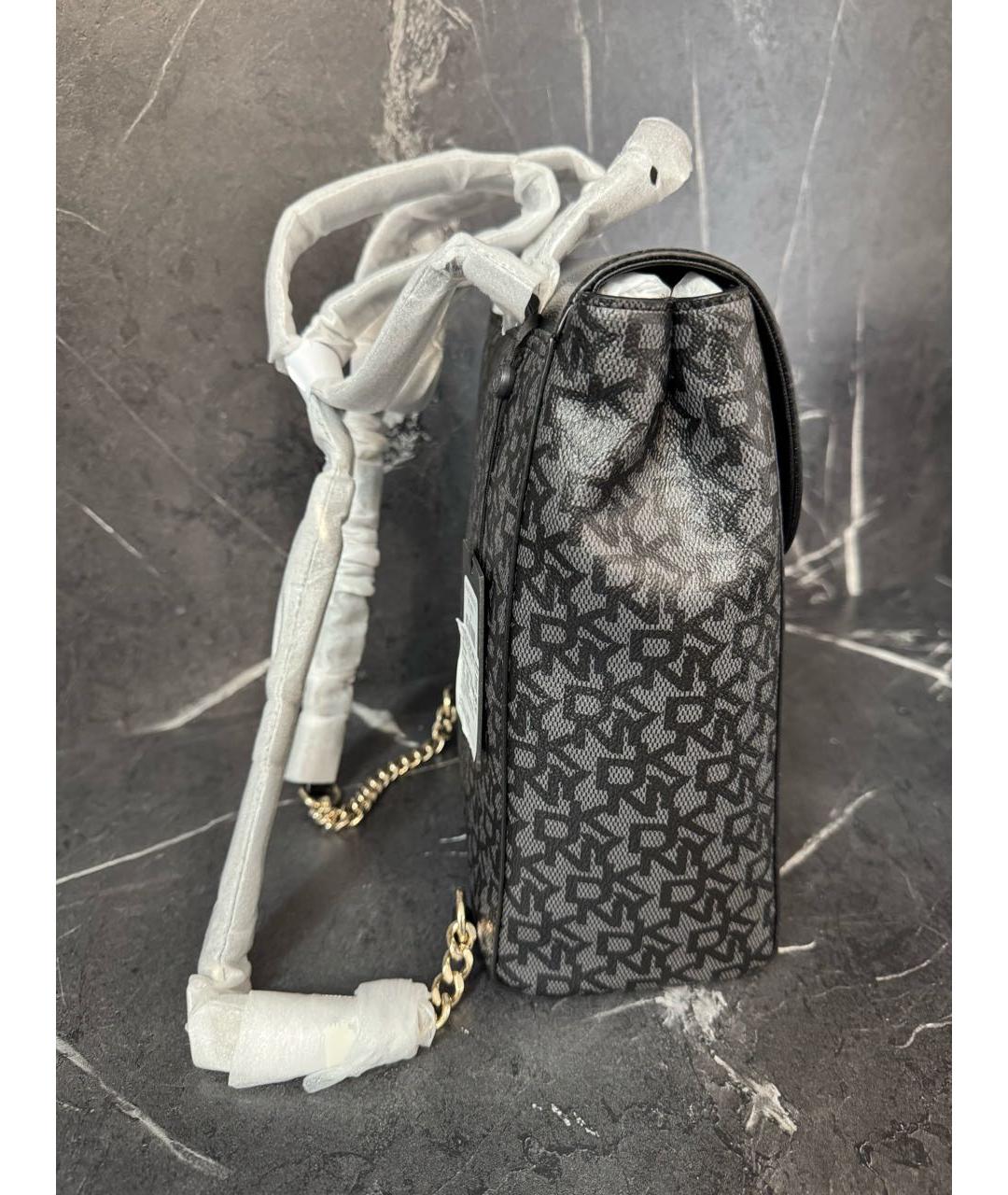 DKNY Черный рюкзак из искусственной кожи, фото 2