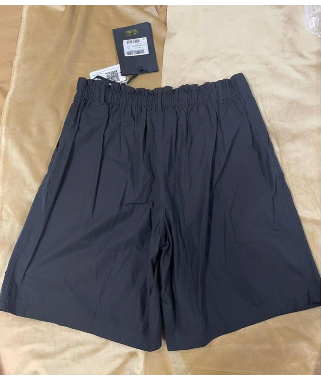 MONCLER Черные хлопковые шорты, фото 2