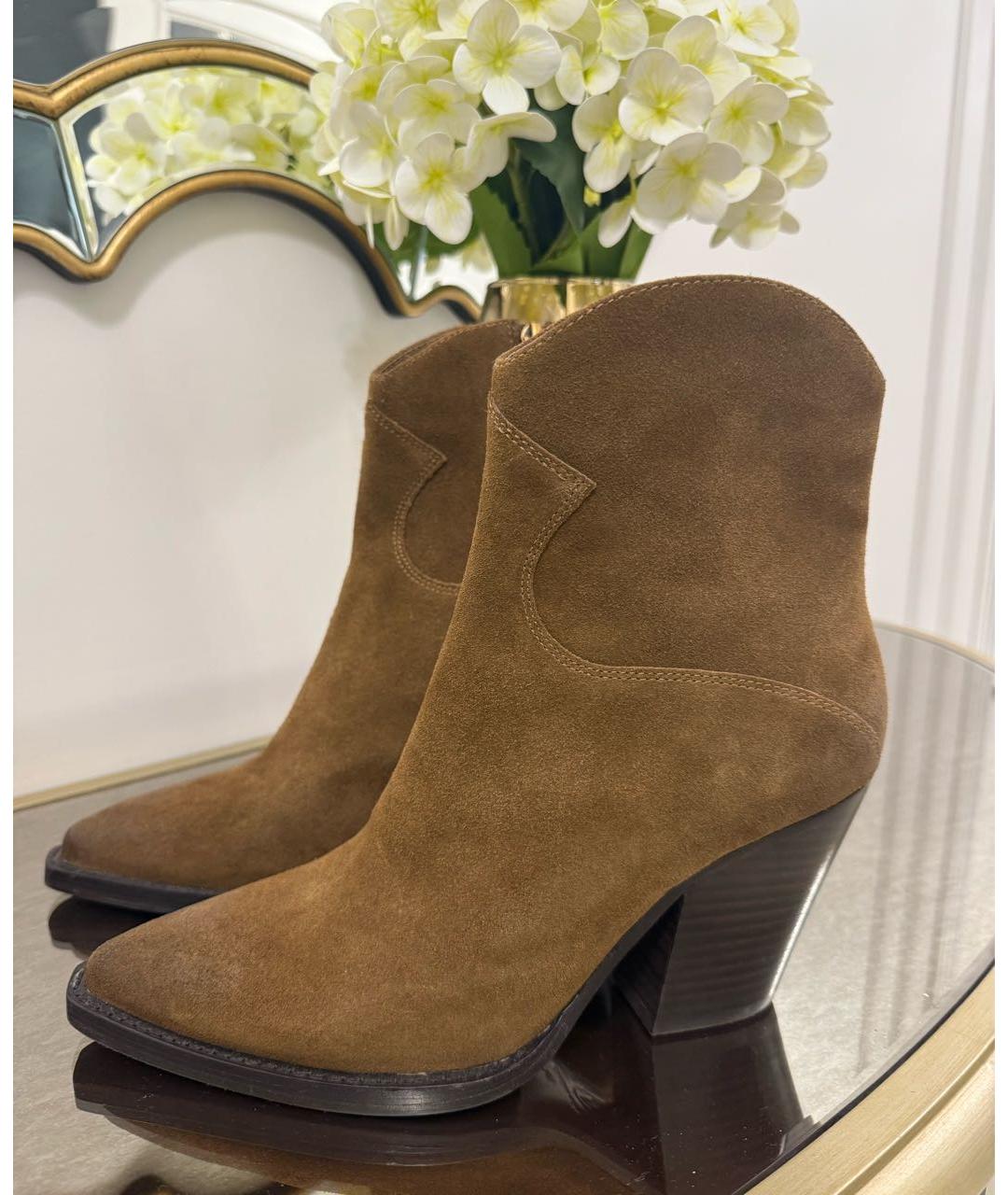 ASH Коричневые замшевые ботильоны, фото 3
