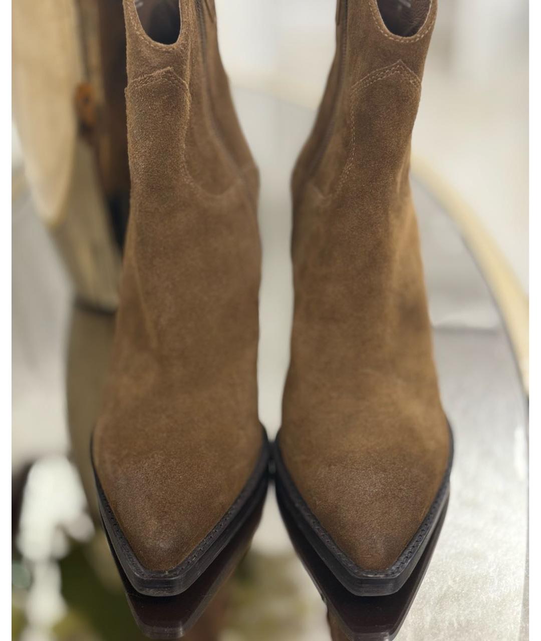 ASH Коричневые замшевые ботильоны, фото 2