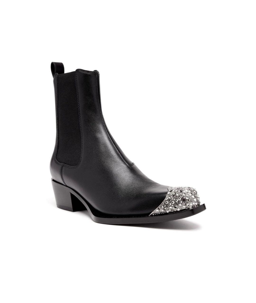 DIESEL Черные кожаные ботильоны, фото 3