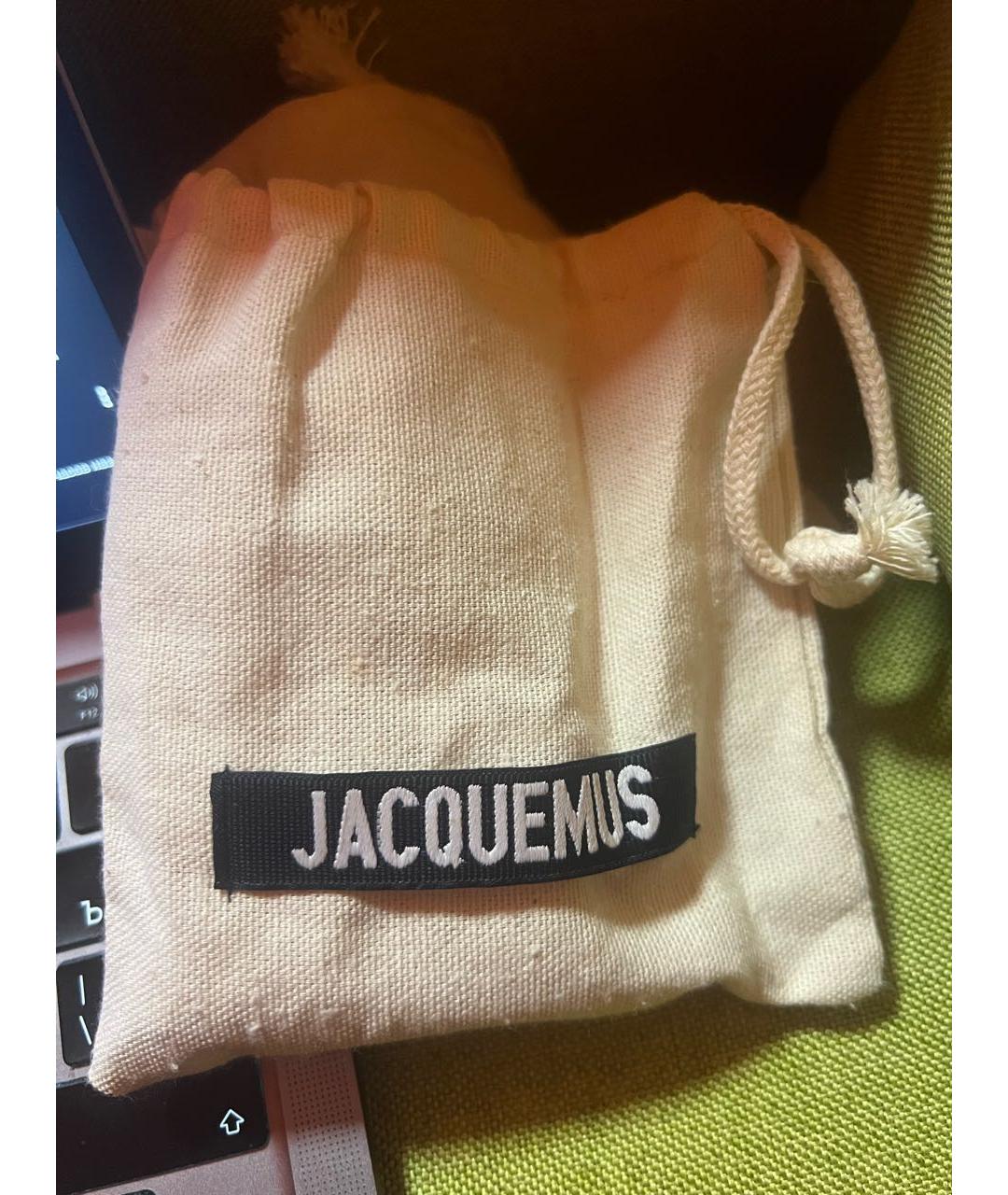 JACQUEMUS Розовая кожаная сумка через плечо, фото 4