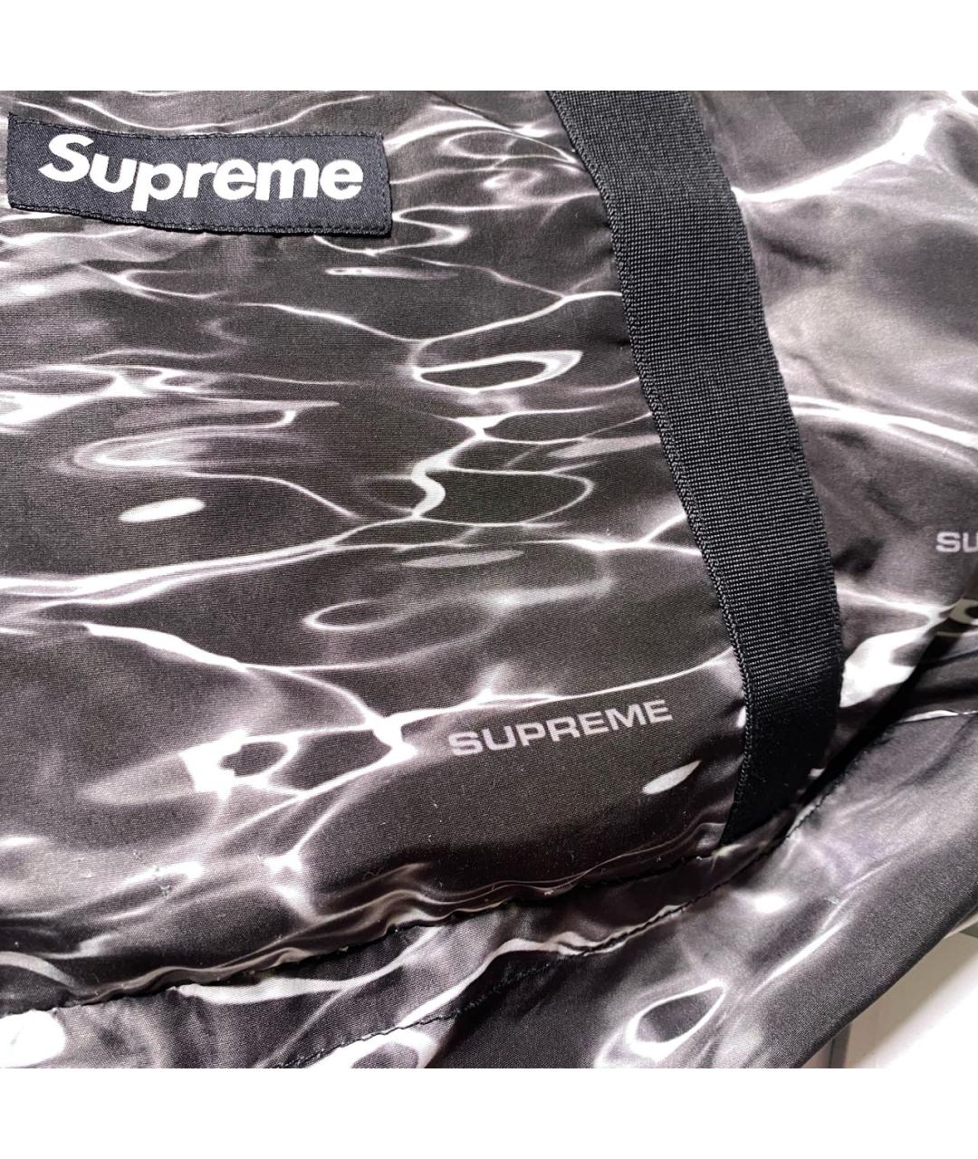 SUPREME Черная синтетическая сумка тоут, фото 8