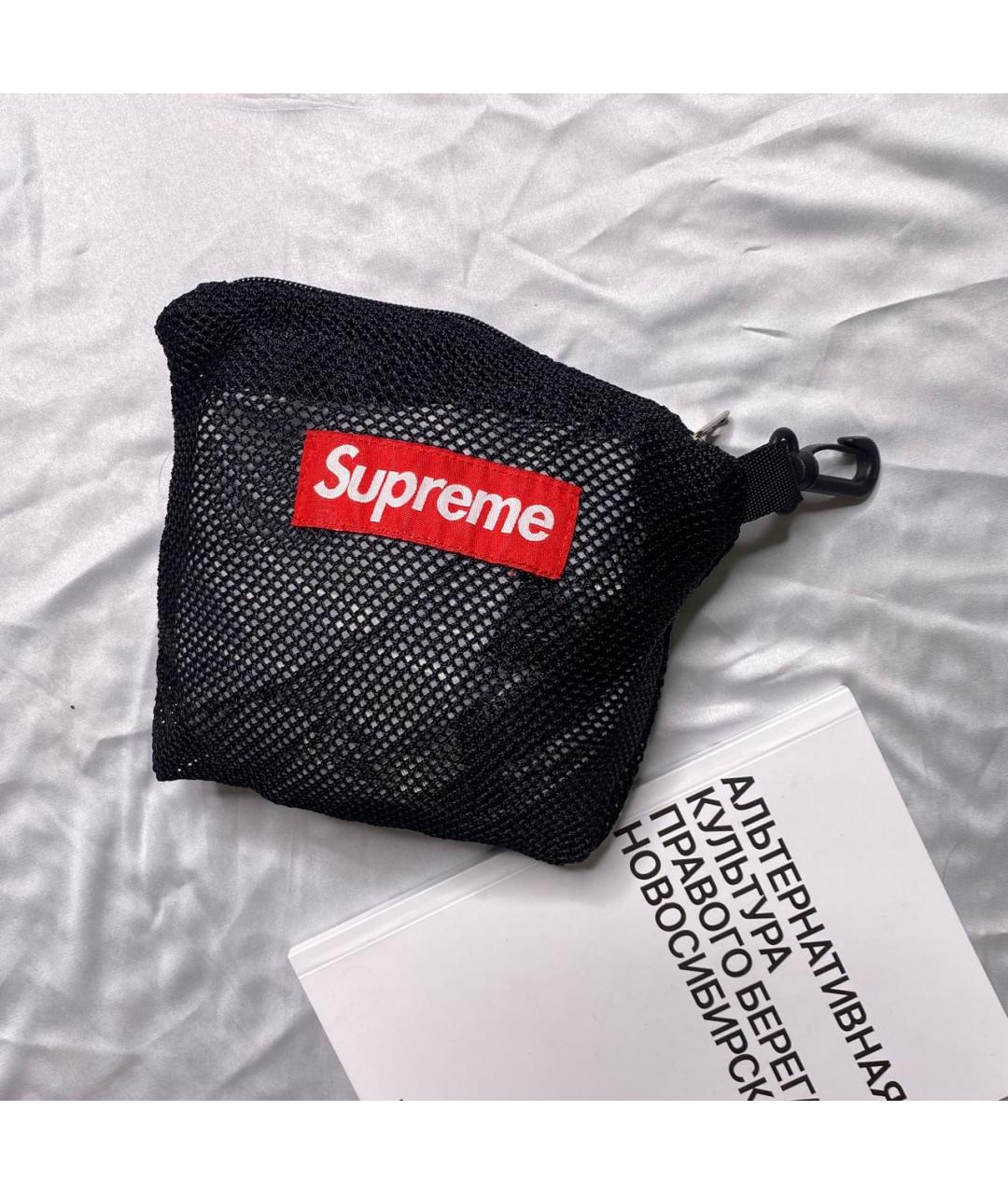 SUPREME Черная синтетическая сумка тоут, фото 5