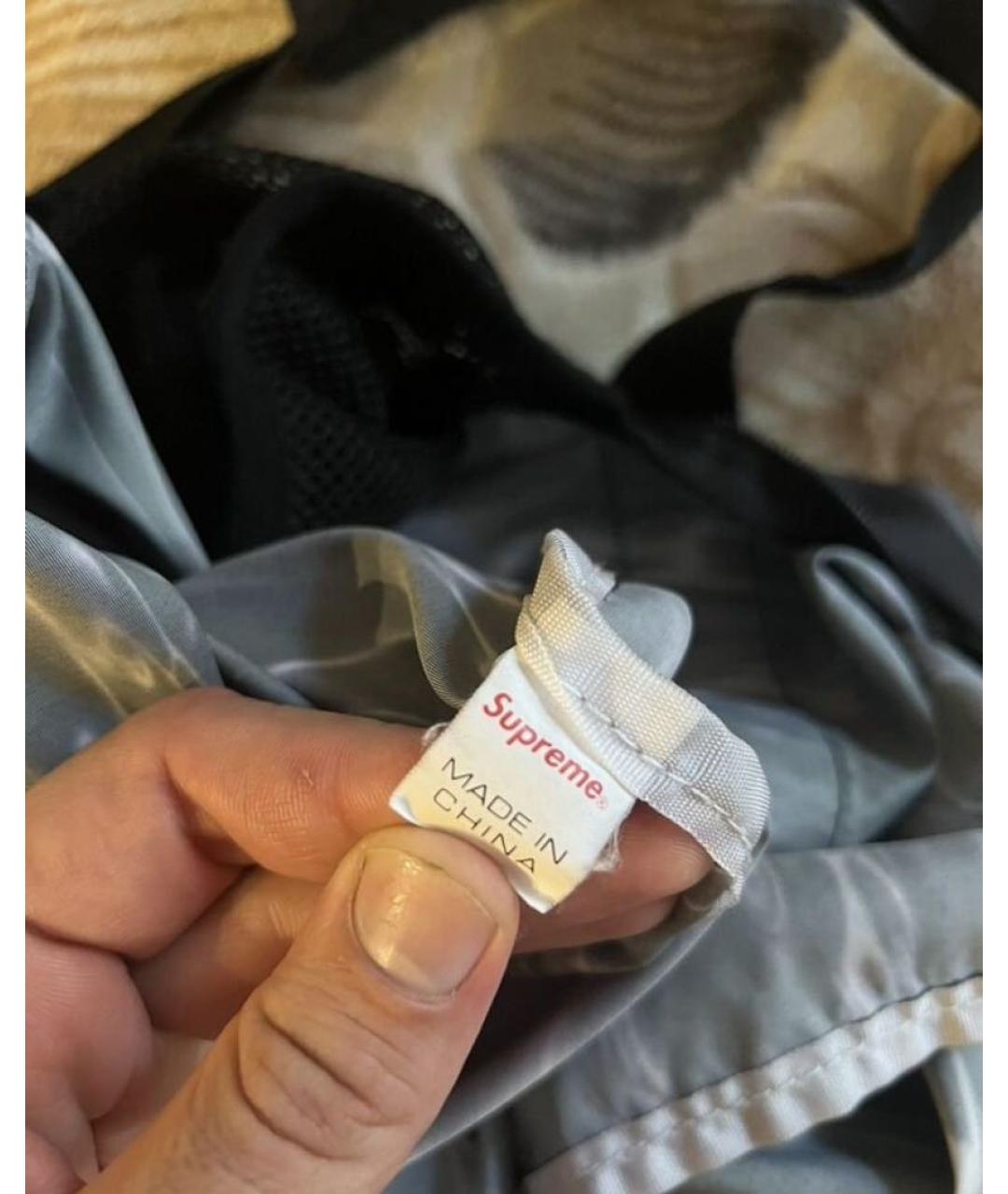 SUPREME Черная синтетическая сумка тоут, фото 5