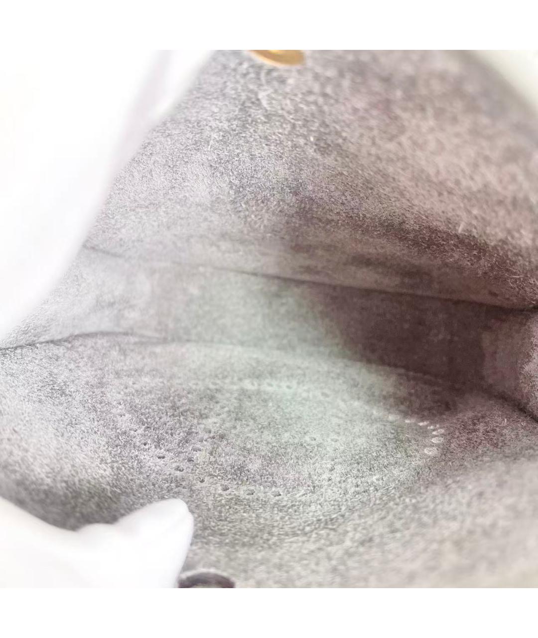 HERMES Серая кожаная сумка через плечо, фото 3