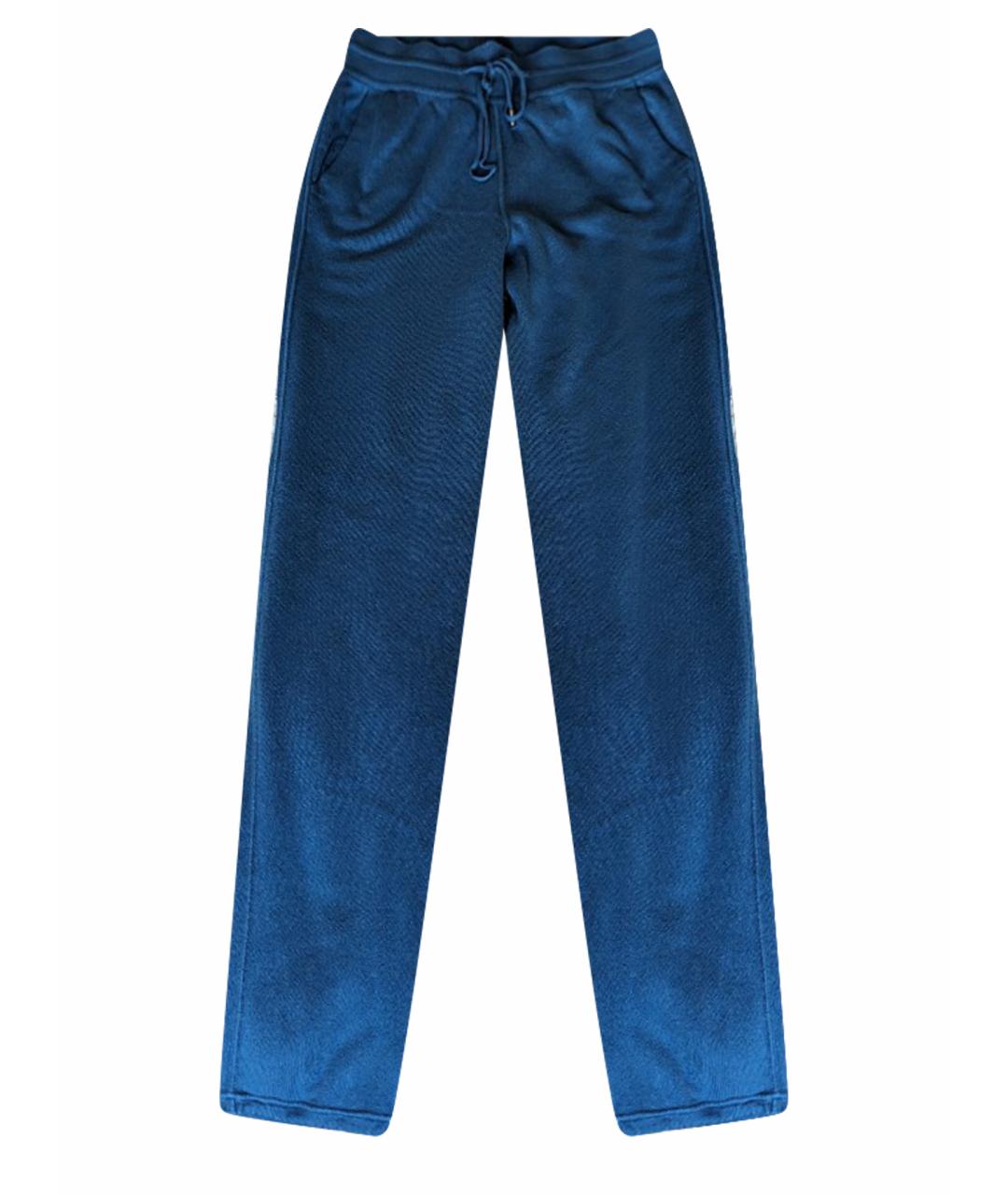 LORO PIANA Синие кашемировые брюки широкие, фото 1