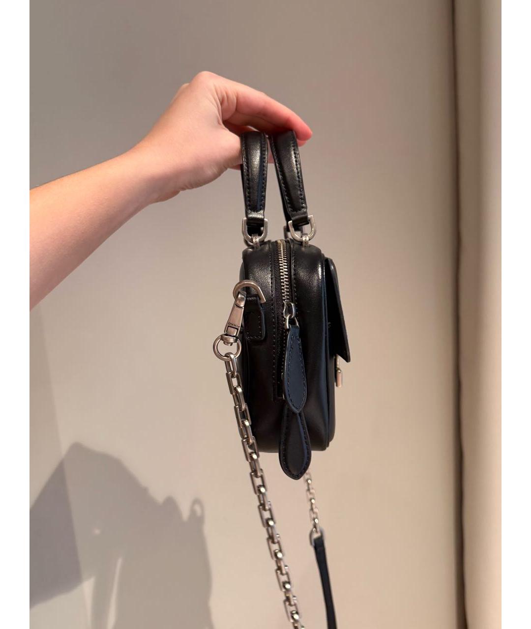 PINKO Черная кожаная сумка через плечо, фото 7