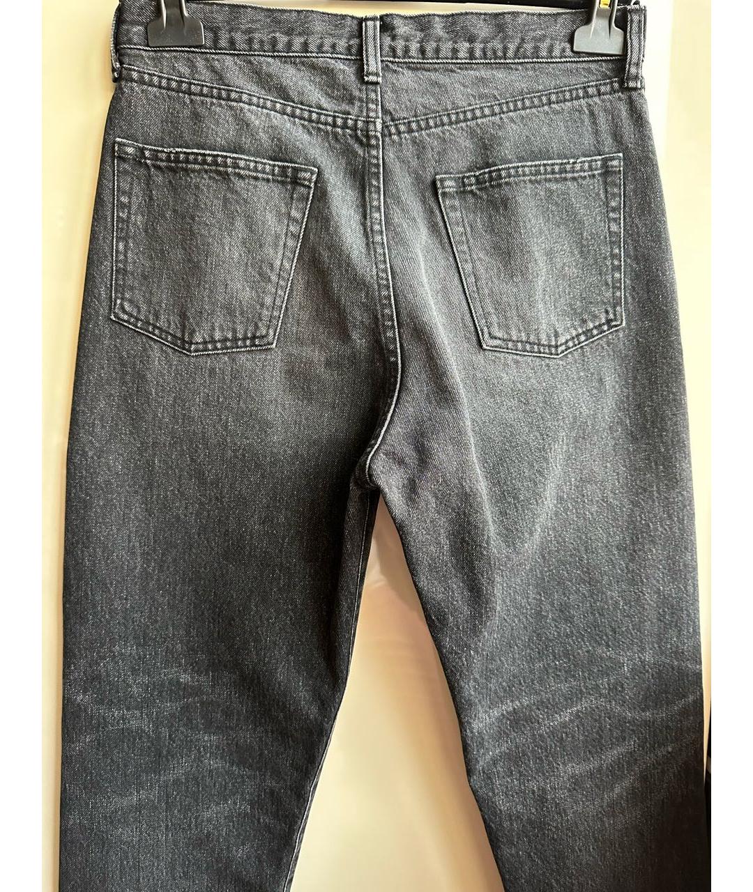 SAINT LAURENT Черные хлопковые джинсы слим, фото 8