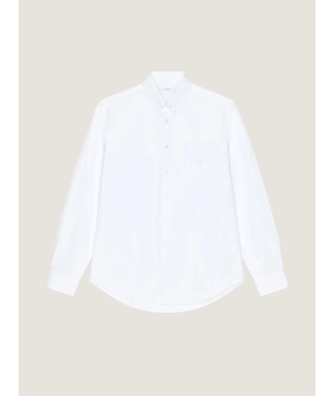 GIVENCHY Белая хлопковая кэжуал рубашка, фото 5