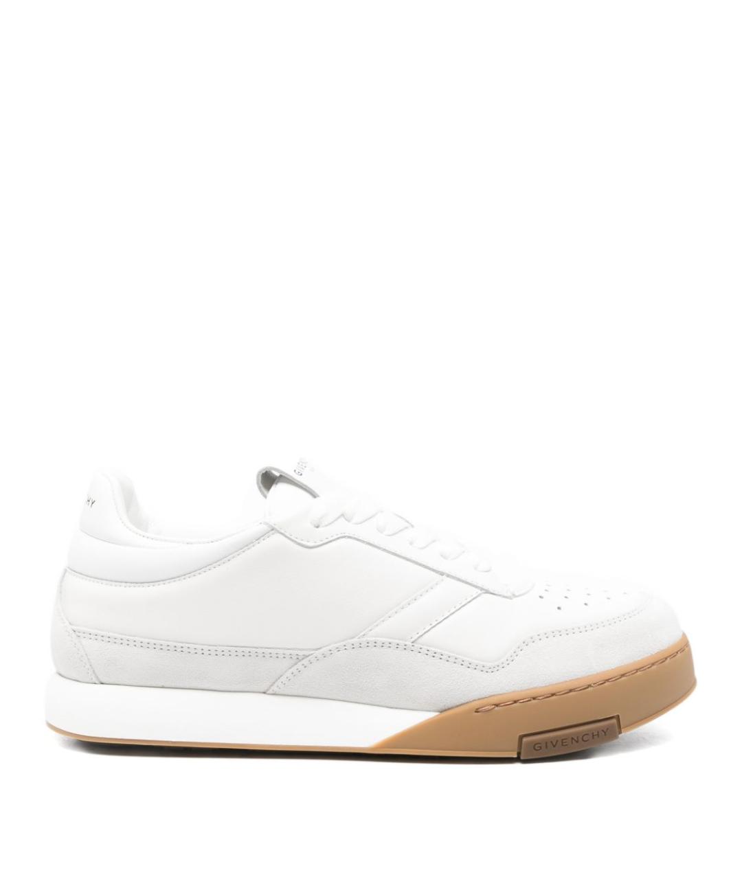 GIVENCHY Белые кожаные низкие кроссовки / кеды, фото 1