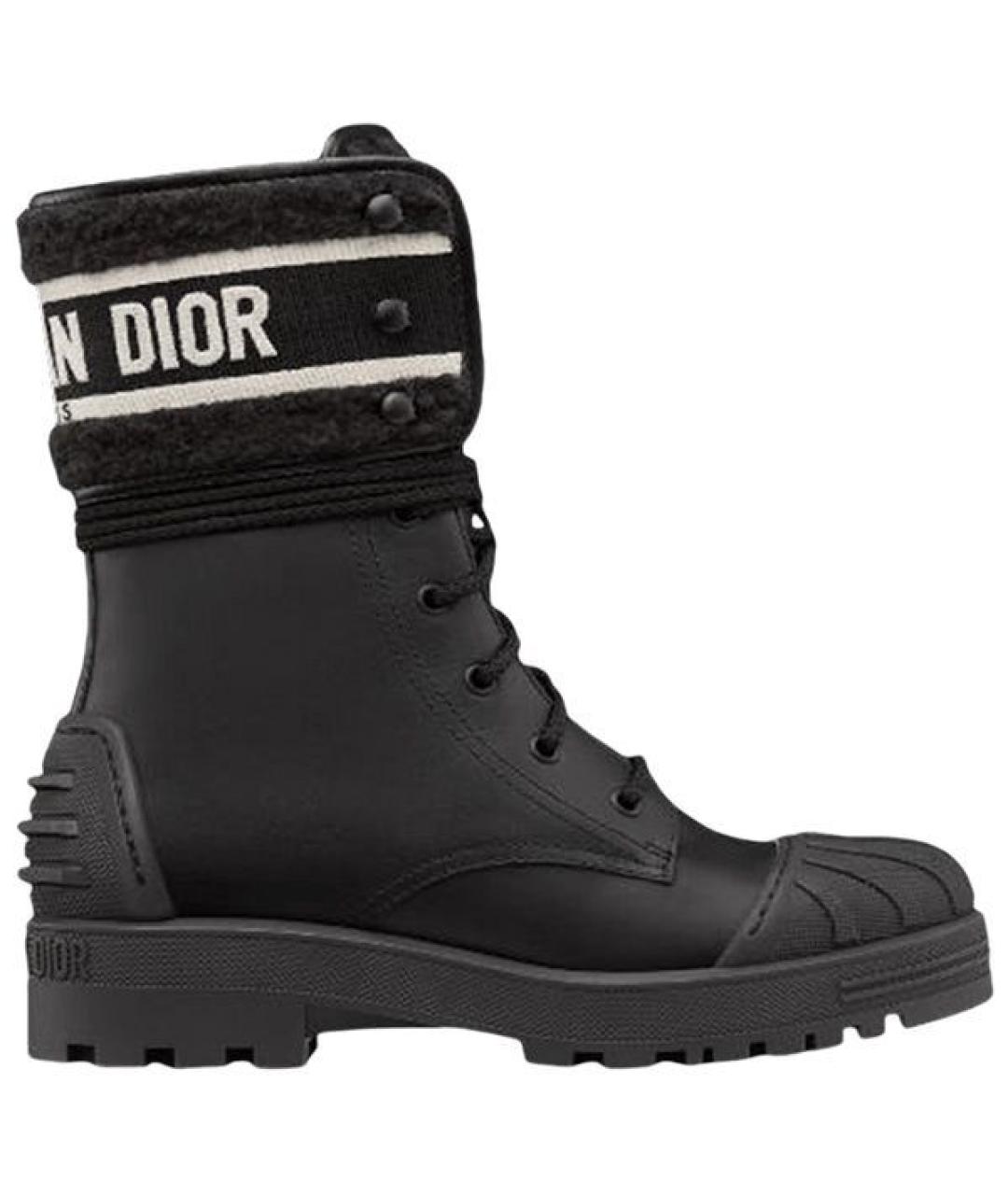CHRISTIAN DIOR Черные ботинки, фото 1
