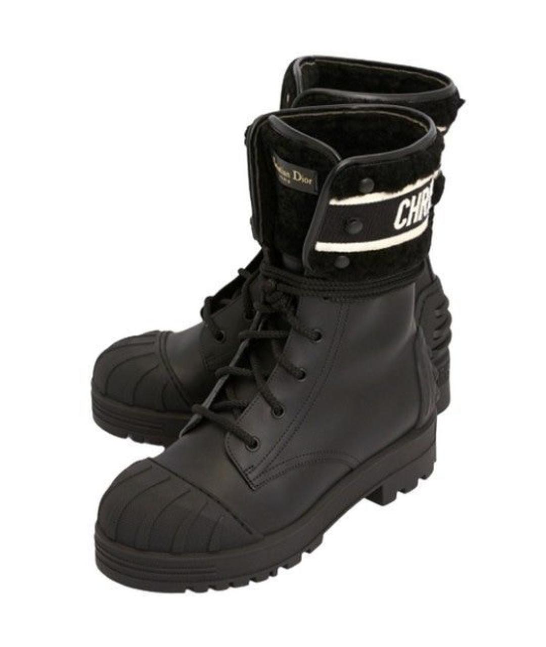 CHRISTIAN DIOR Черные ботинки, фото 2